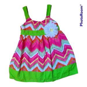 Pinky Brand Girl's Sundress Bright Multicolor 3T